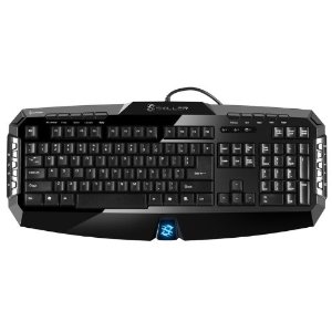 Sharkoon Skiller USB Wired Gaming Keyboard:3-block standard gaming keyboard,20 additional multimedia keys,8 swappable gaming keys